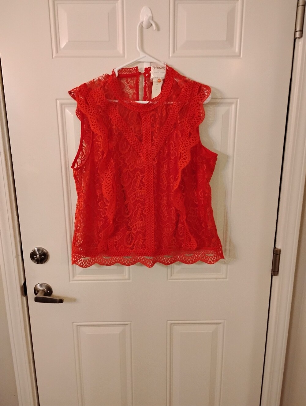 Gorgeous Sleeveless Lace Top By Adiva